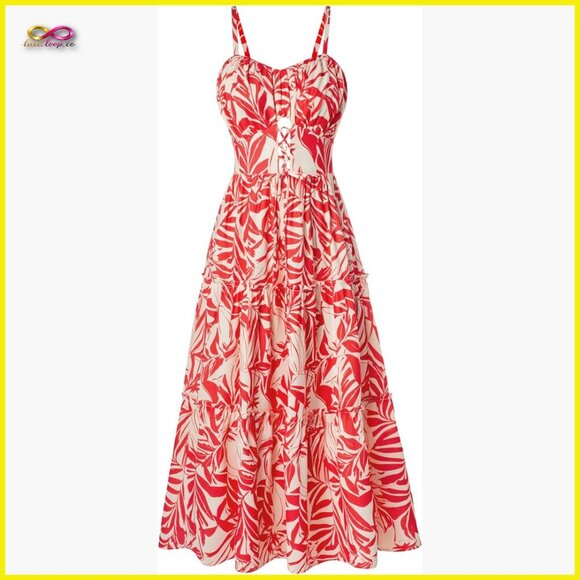 Dresses & Skirts - Floral Maxi Dress Boho Chic Casual Summer Beach Vacation Adjustable Straps